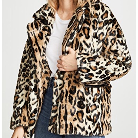 leopard print coat size 22